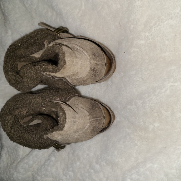 Nine West Size 10 Tan Suede Leather Ankle Booties - Picture 4 of 6